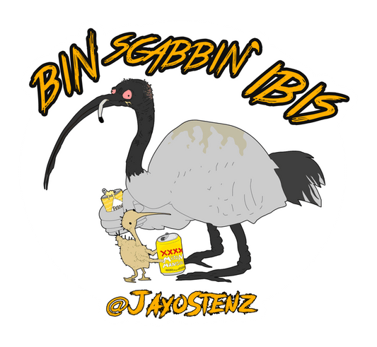Bin Scabbin' Ibis Sticker